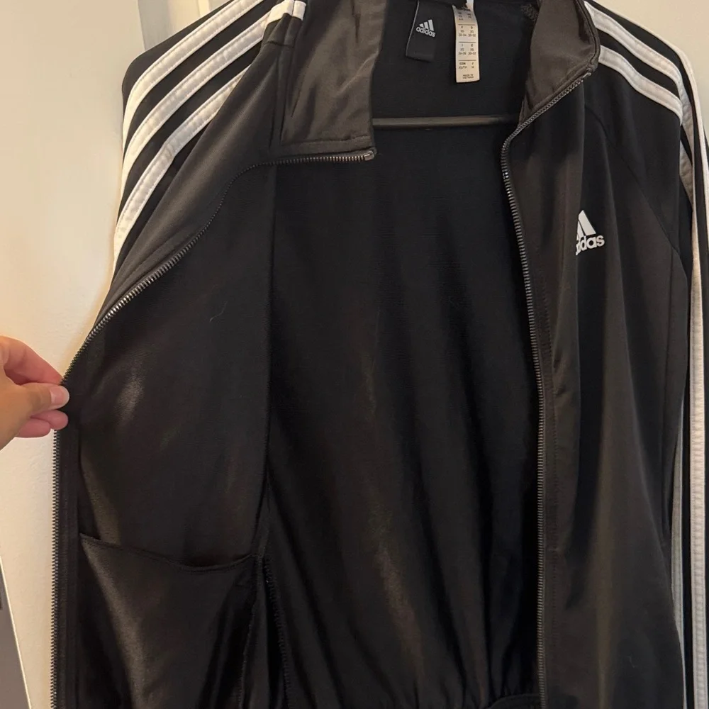 Adidas Black Jacket with White Accents - Picture 8 of 8